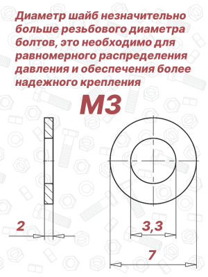 Шайба М3 DIN 25201 Nord-Lock оцинкованная сталь